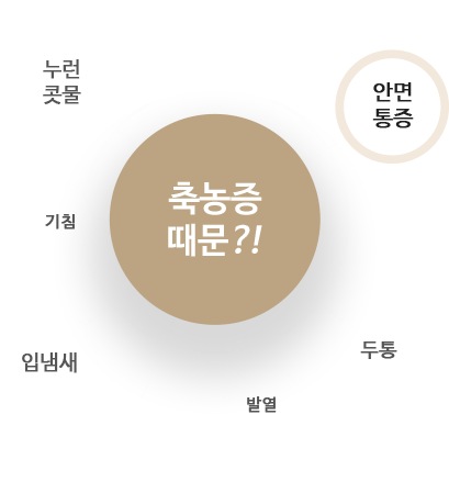 축농증 때문?! = 누런콧물,안면통증,기침,두통,발열,입냄새